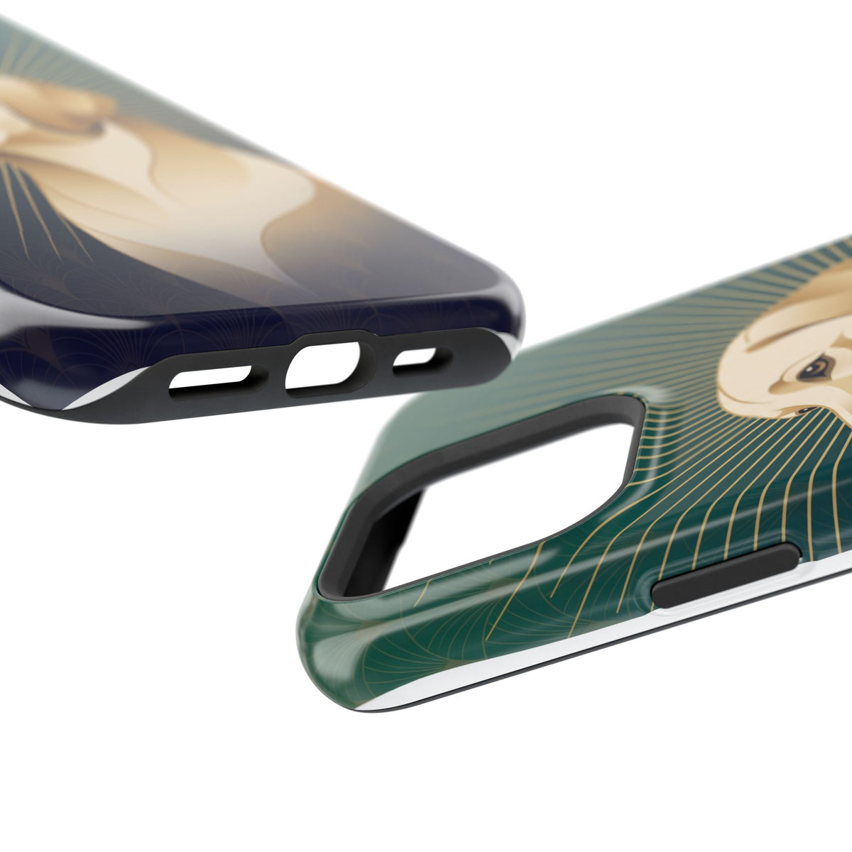 Art Deco Labrador Phone Case — Tough Magnetic Case with Wireless Charging