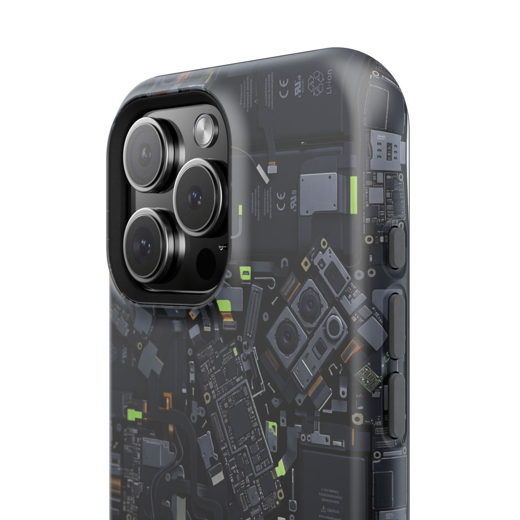 Circuit Core Phone Case — Motherboard Print Wireless Charging Cover