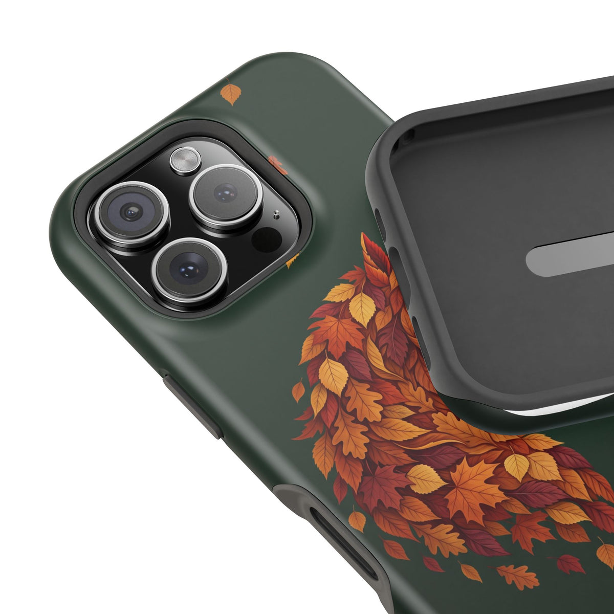 Autumn Leaves Horse Phone Case — Tough Magnetic Case with Wireless Charging