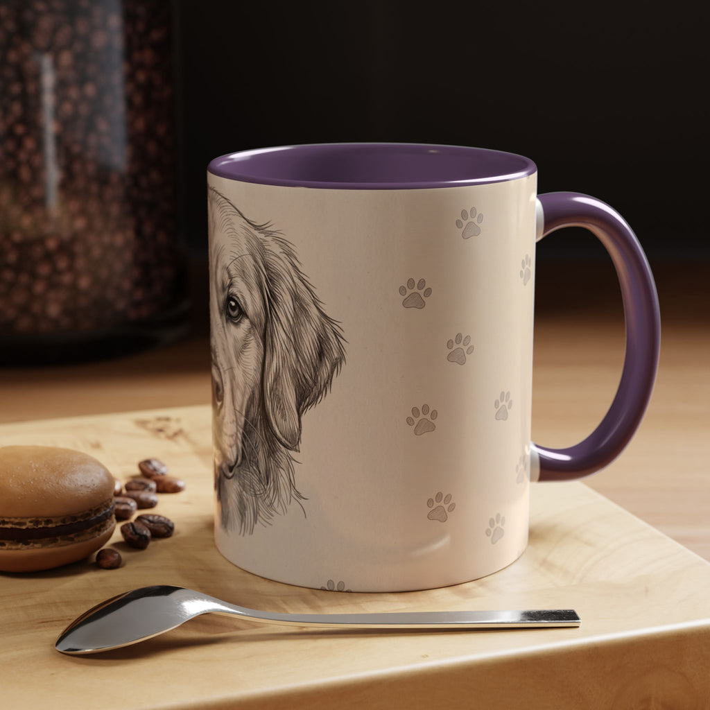 Golden Retriever Sketch Mug | Golden Retriever Lover Gift | Pencil Art Dog Coffee Mug