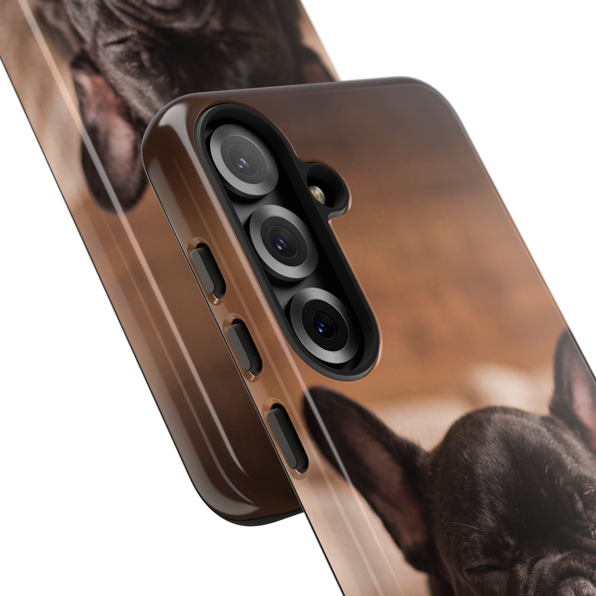 Sleeping French Bulldog Phone Case | Cozy Frenchie Resting on Blanket | iPhone & Samsung