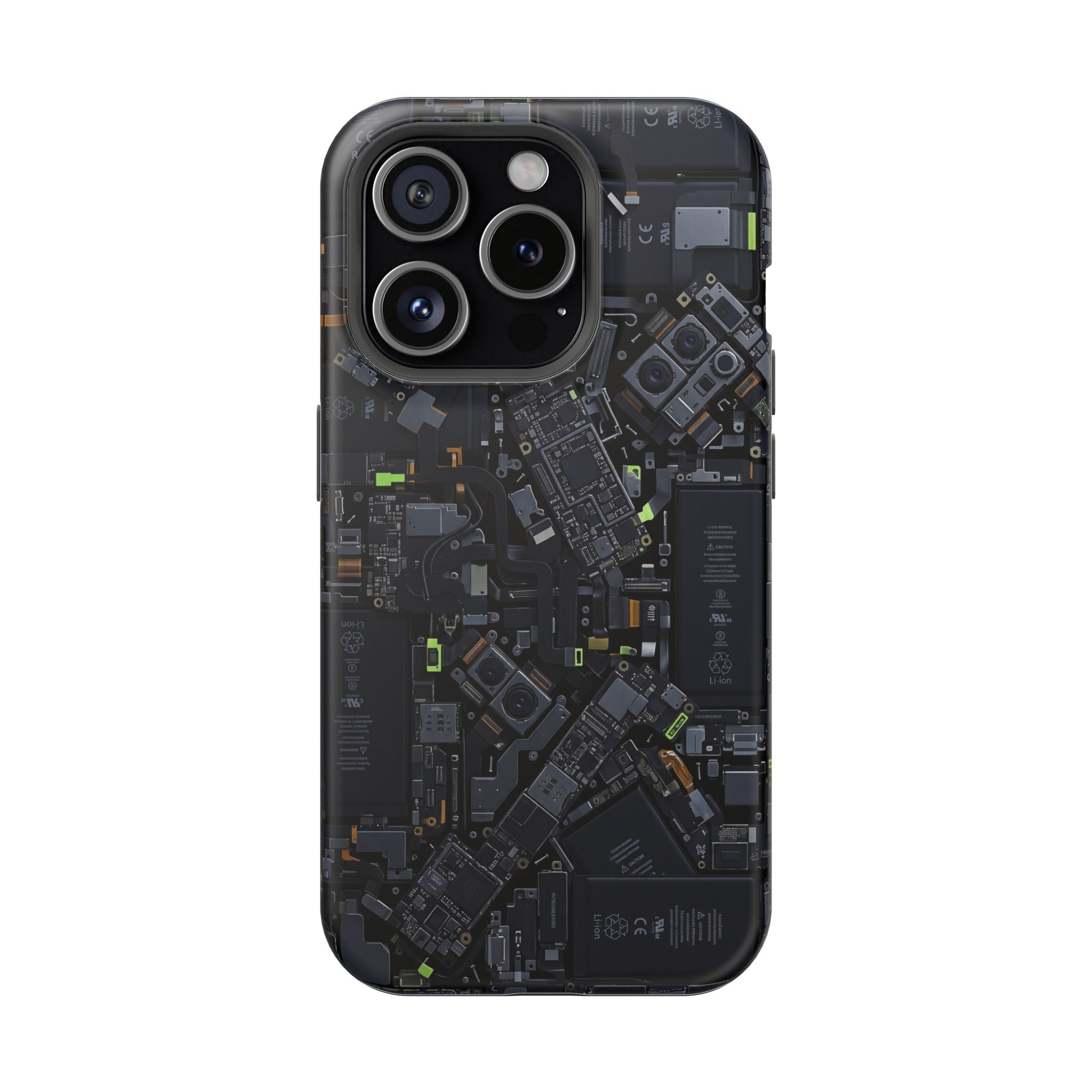 Circuit Core Phone Case — Motherboard Print Wireless Charging Cover
