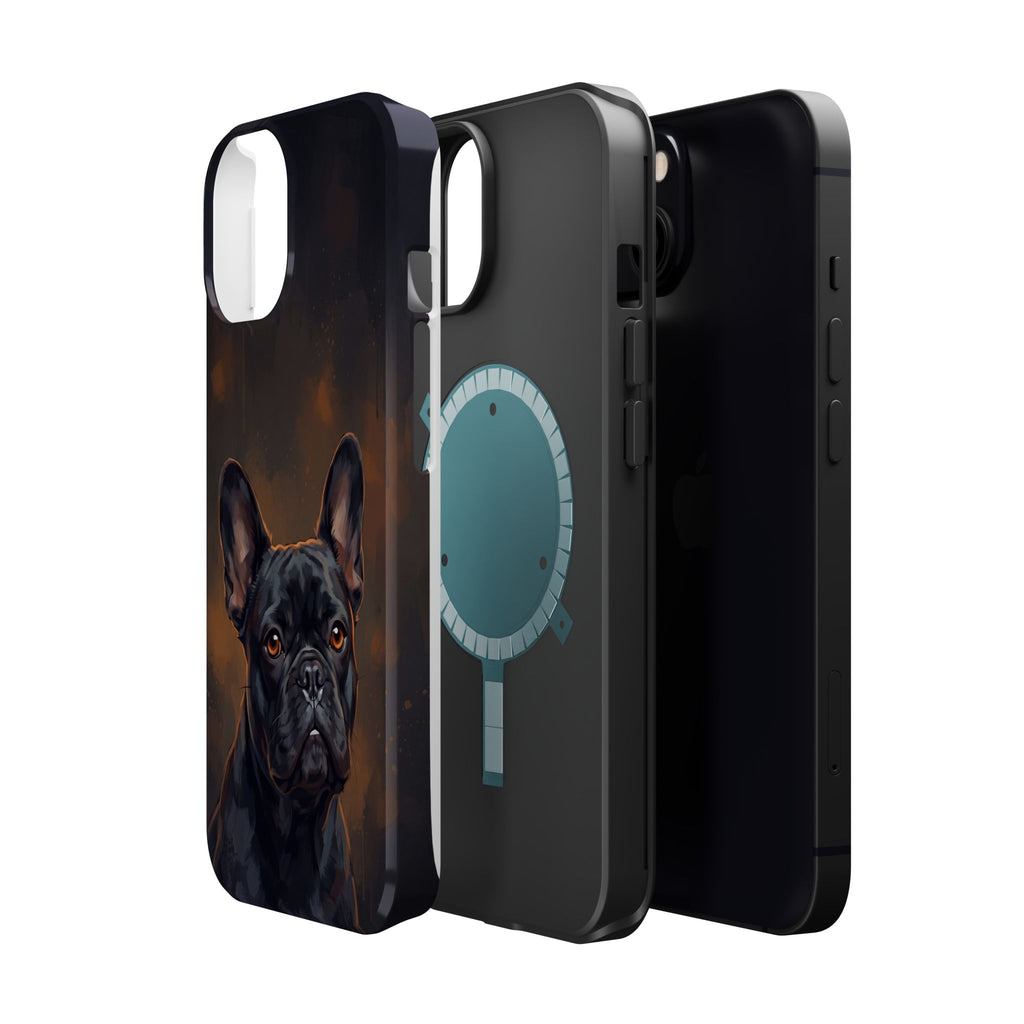 French Bulldog Portrait Phone Case — Impact-Resistant Wireless Charging Cover