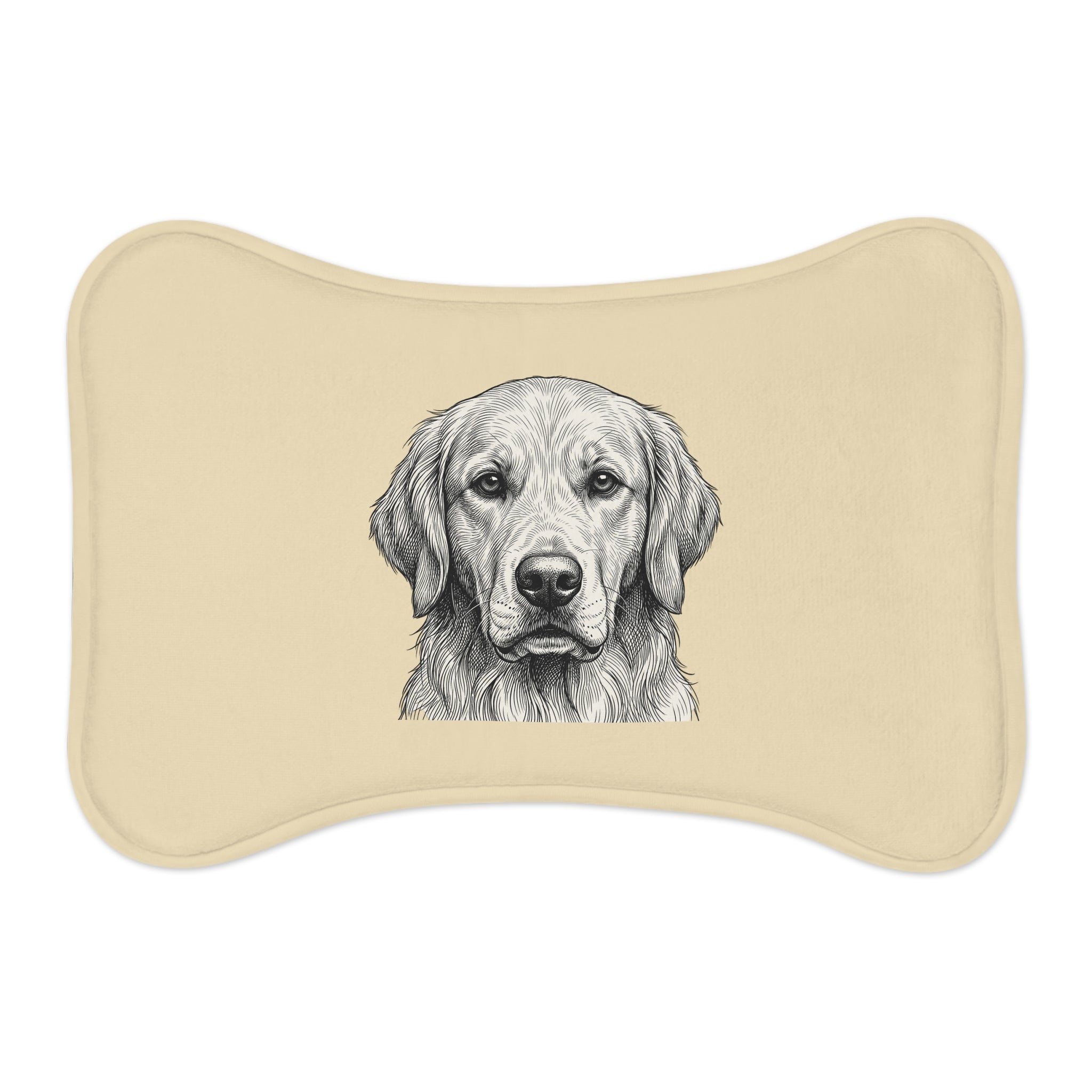 Golden Retriever Pet Bowl Mat | Non-Slip Dog Feeding Placemat