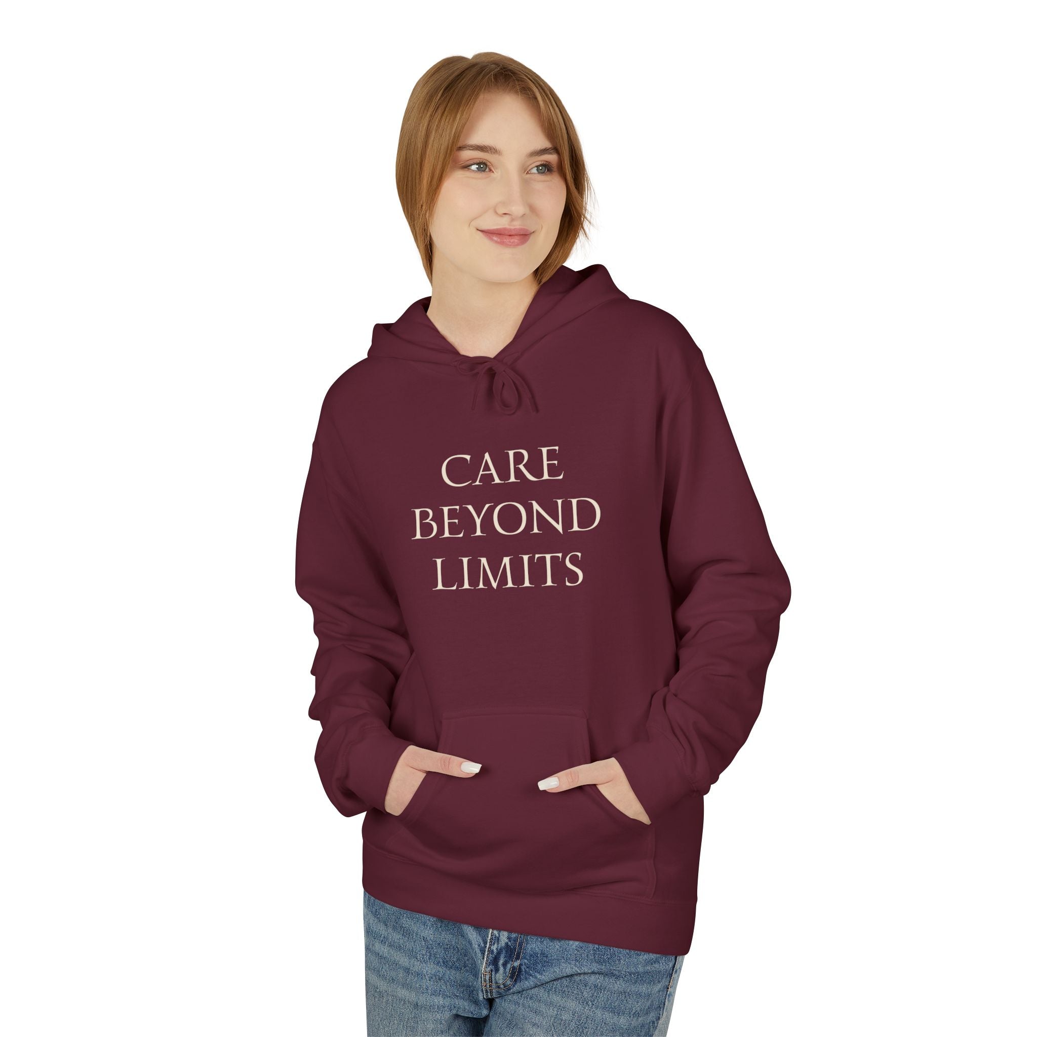 Nurse Hoodie |  Cozy Inspirational "Care Beyond Limits"