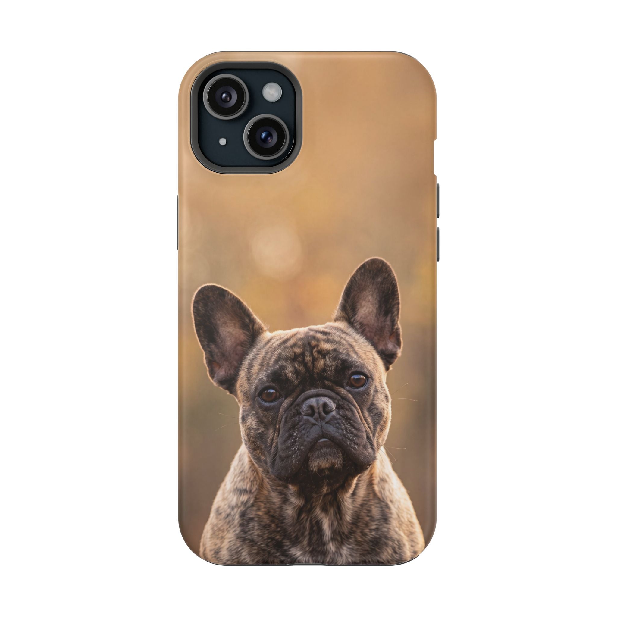 Brindle French Bulldog Phone Case — Impact-Resistant Wireless Charging Cover