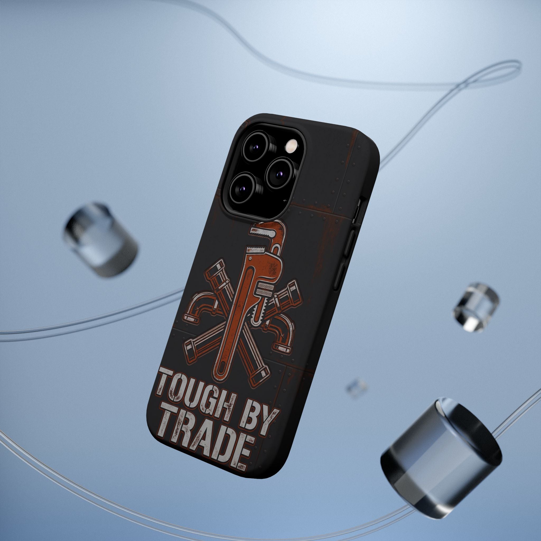 Tough By Trade Phone Case — Crossed Wrenches Wireless Charging Cover