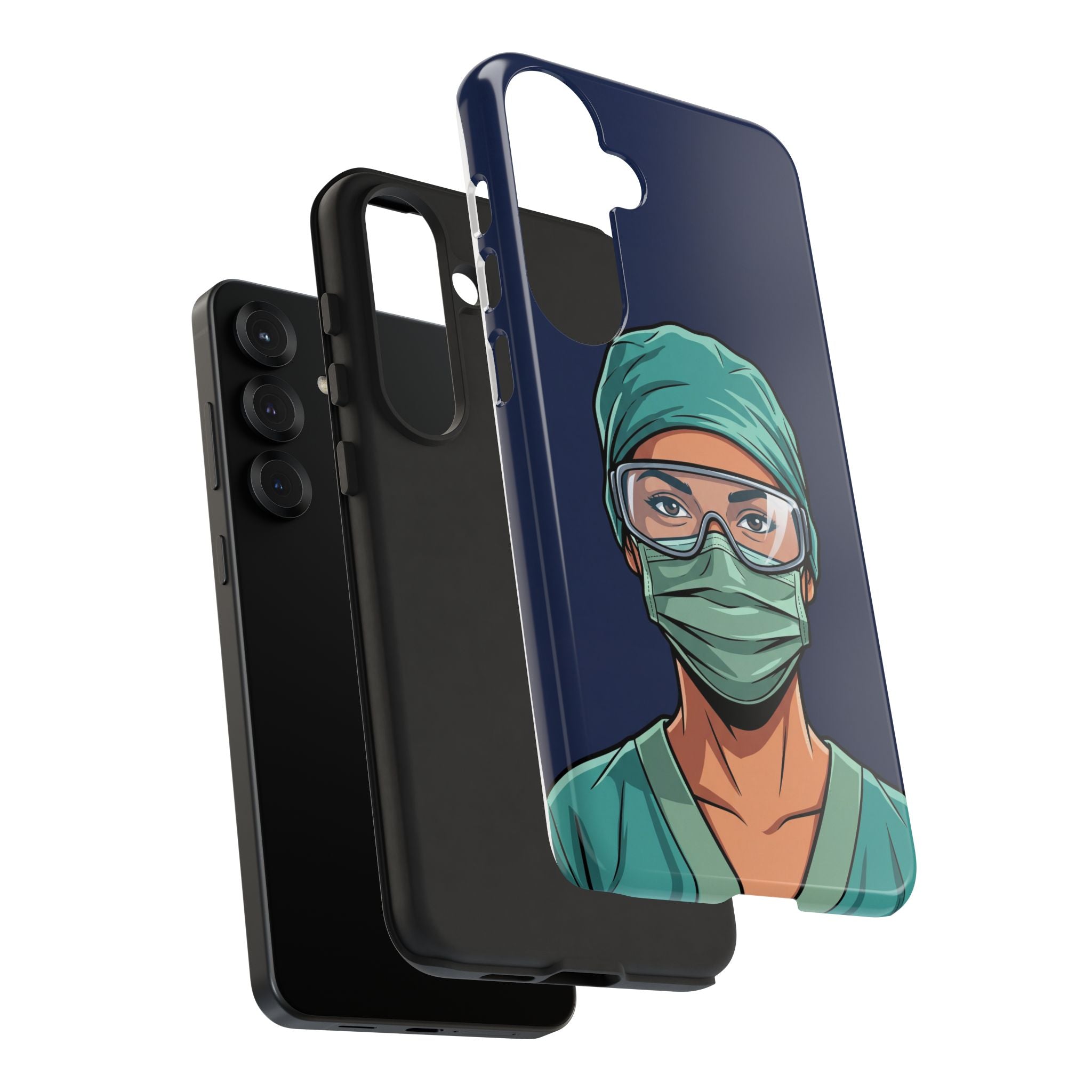 Nurse Illustrated Portrait Phone Case | iPhone & Samsung