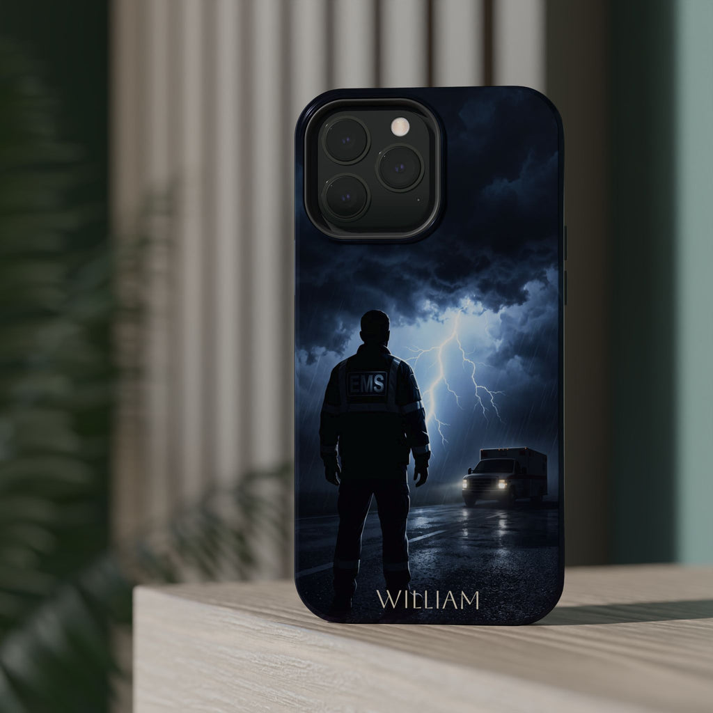 Personalized Lightning Storm EMS Phone Case — Wireless Charging Cover