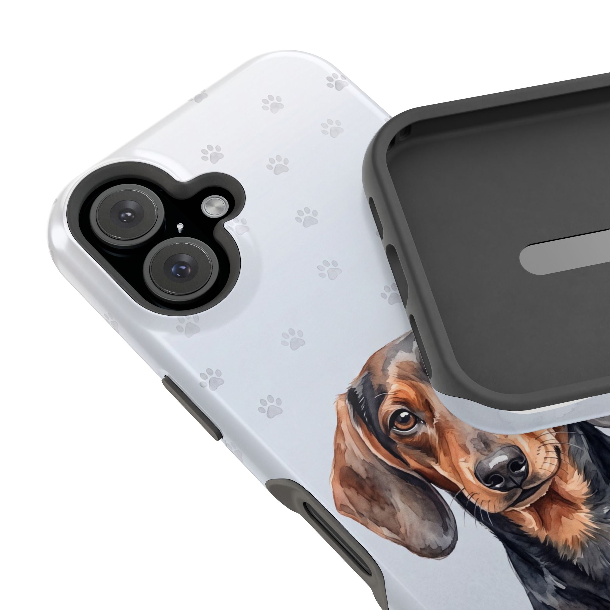 Dachshund Phone Case — Impact-Resistant Wireless Charging Cover