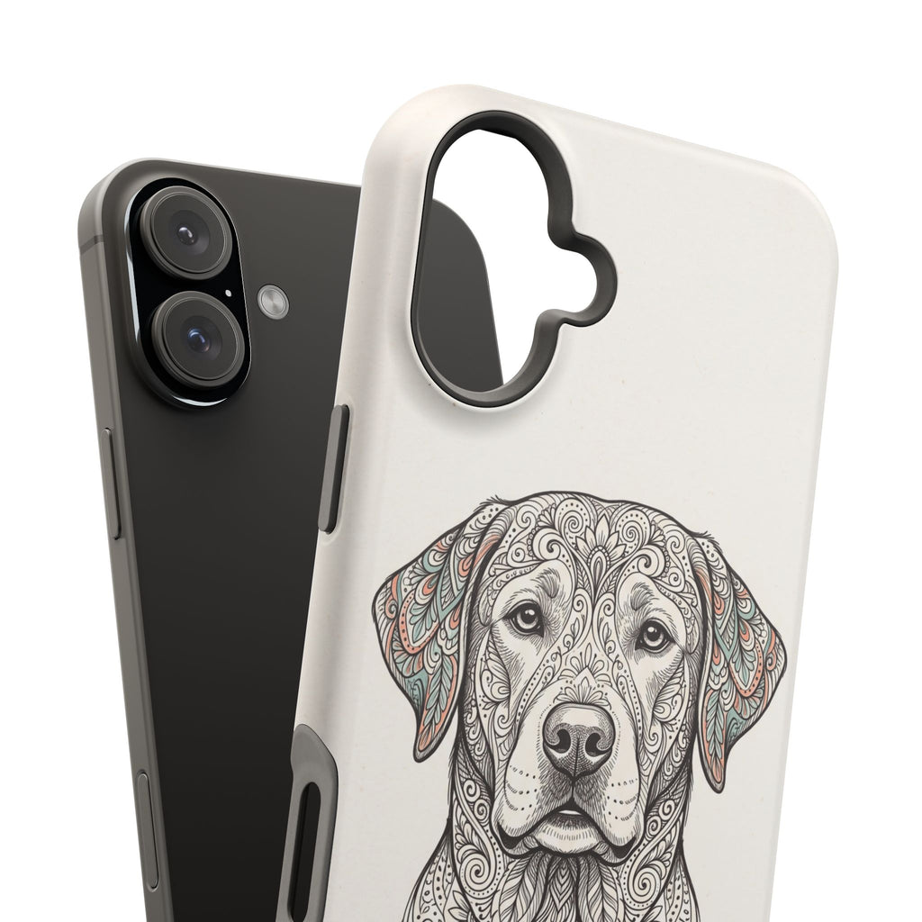Mandala Labrador Phone Case — Tough Magnetic Case with Wireless Charging