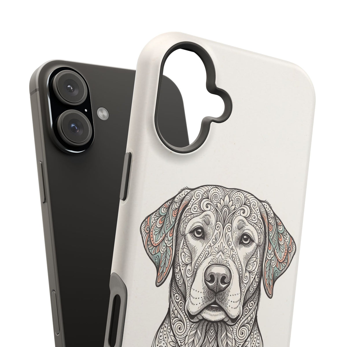 Mandala Labrador Phone Case — Tough Magnetic Case with Wireless Charging