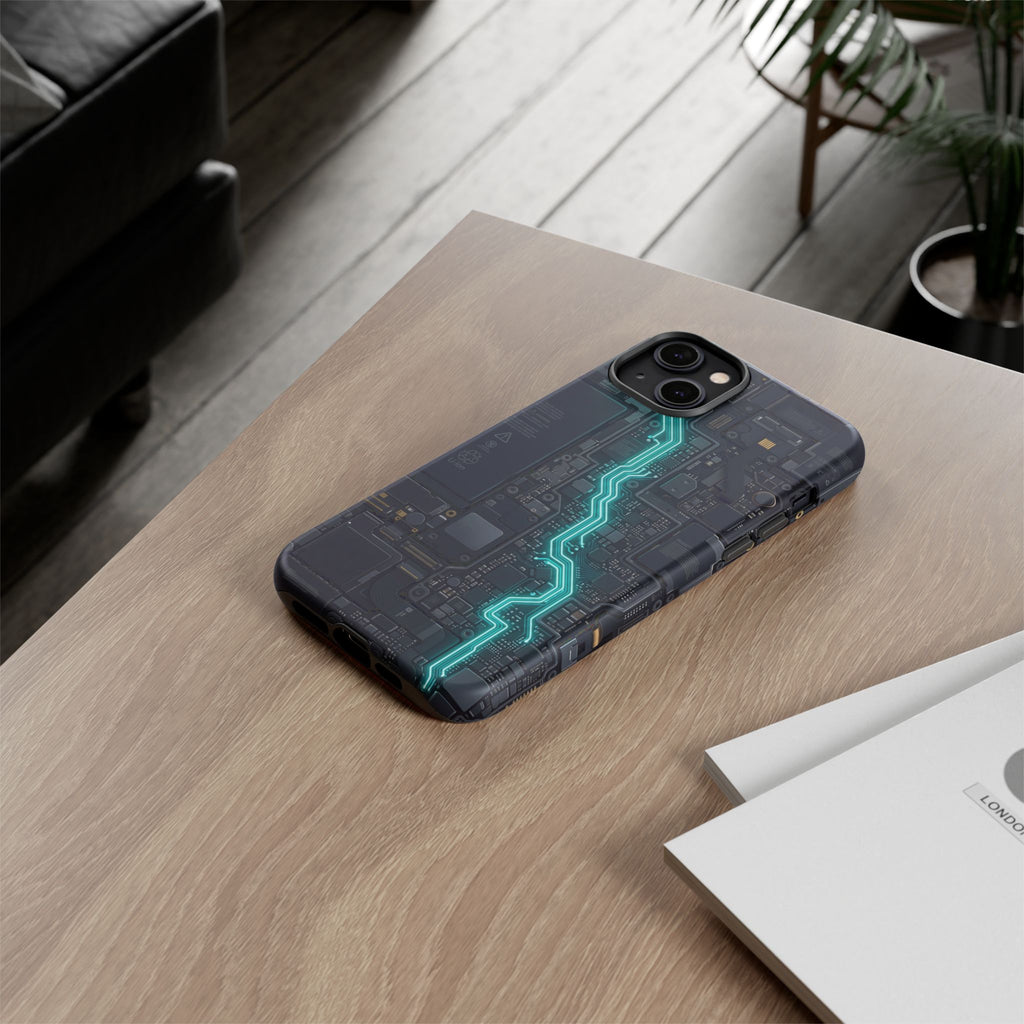 Electrician Cyan Circuit Phone Case - Samsung & iPhone Series
