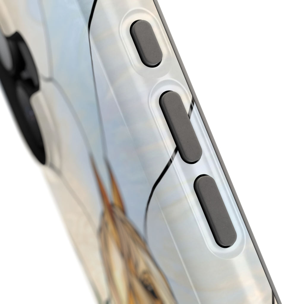 Floral Stained Glass Horse Phone Case — Tough Magnetic Case with Wireless Charging