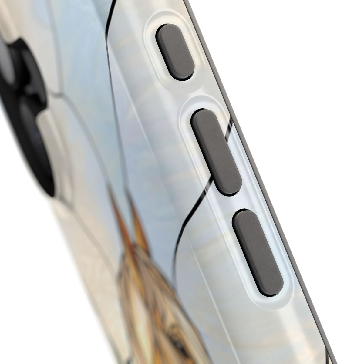 Floral Stained Glass Horse Phone Case — Tough Magnetic Case with Wireless Charging