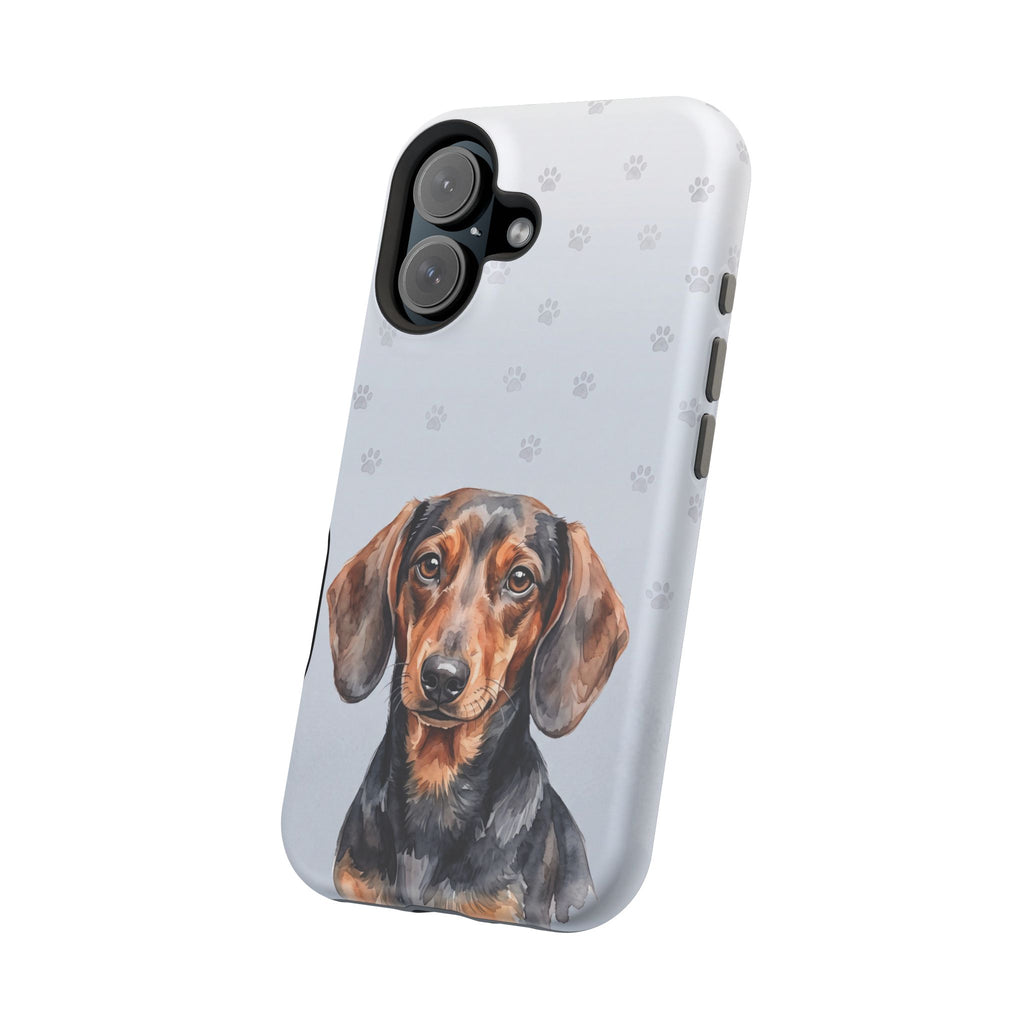 Dachshund Watercolor Portrait Phone Case | Elegant Sausage Dog Art Print | iPhone & Samsung