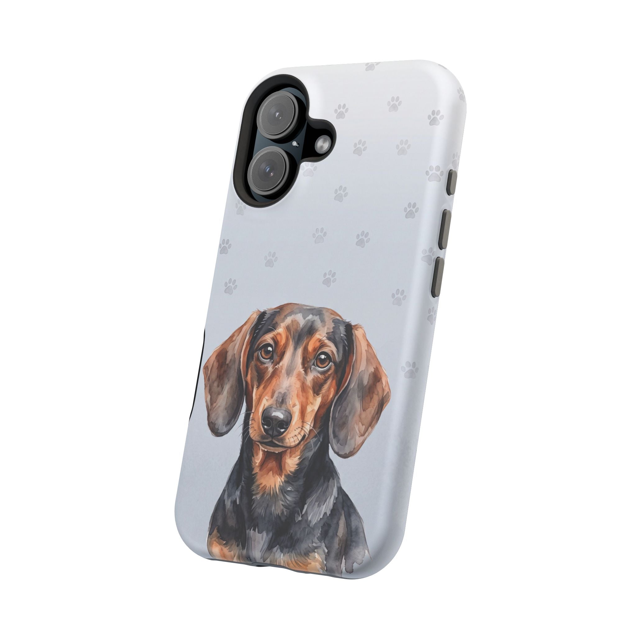 Dachshund Watercolor Portrait Phone Case | Elegant Sausage Dog Art Print | iPhone & Samsung