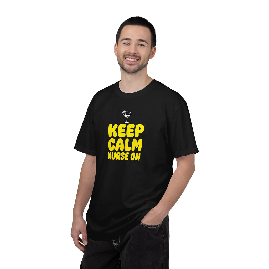 Nurse T-Shirt - "Keep Calm Nurse On" Funny Nursing Quote Unisex Tee, Nurse Appreciation Gift