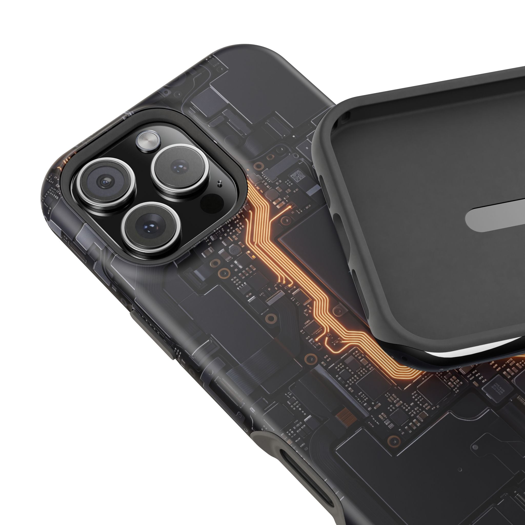 Electrician Circuit Bolt Phone Case — Impact-Resistant Wireless Charging Cover