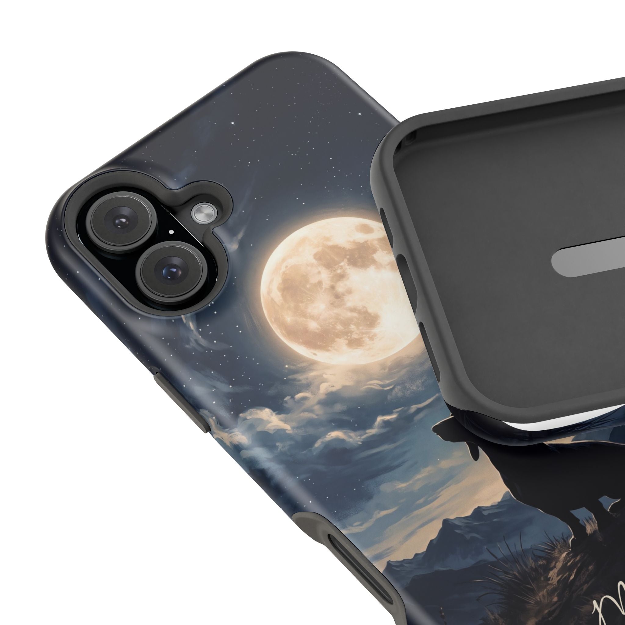 Personalized Dachshund Moonlight Phone Case — Wireless Charging Cover
