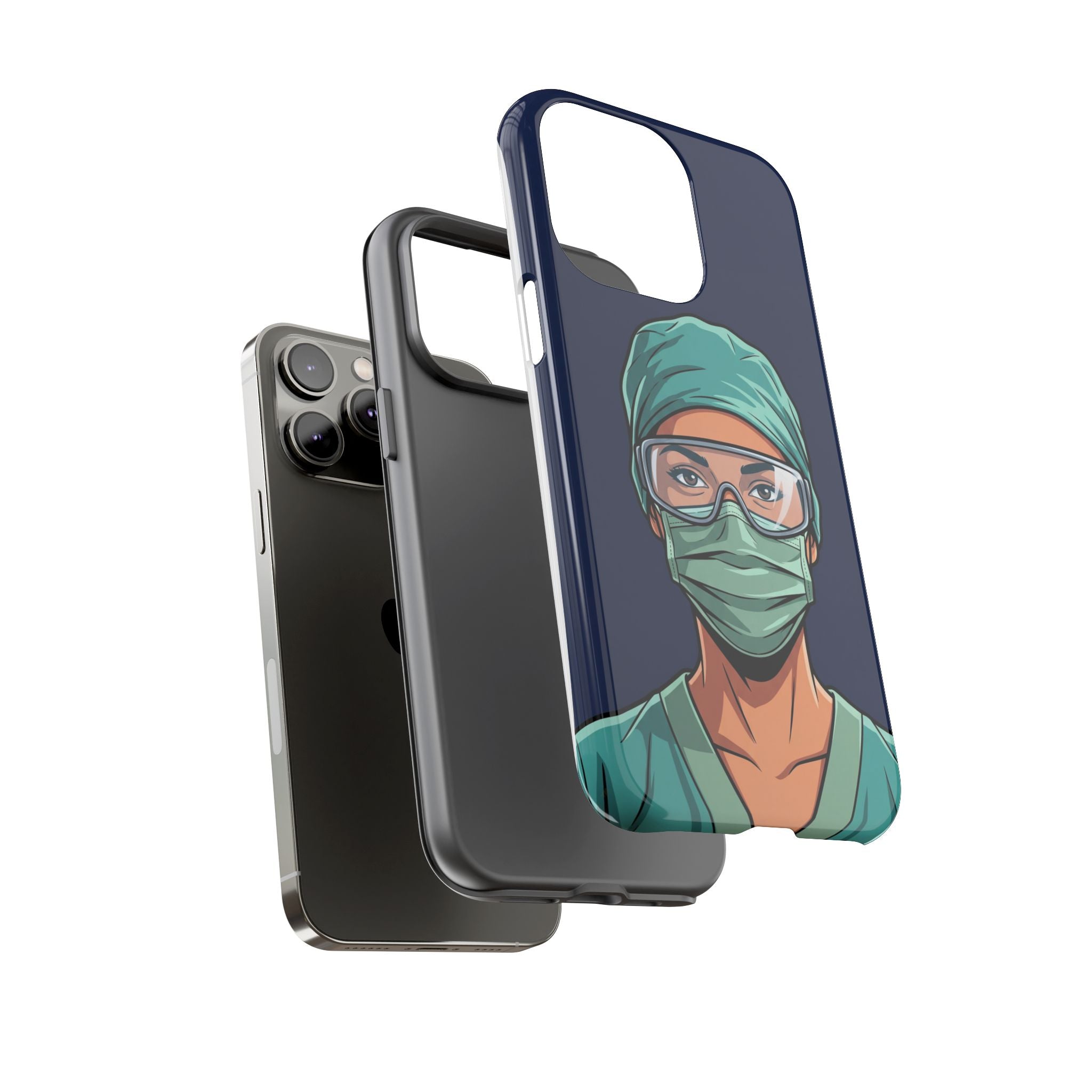 Nurse Illustrated Portrait Phone Case | iPhone & Samsung