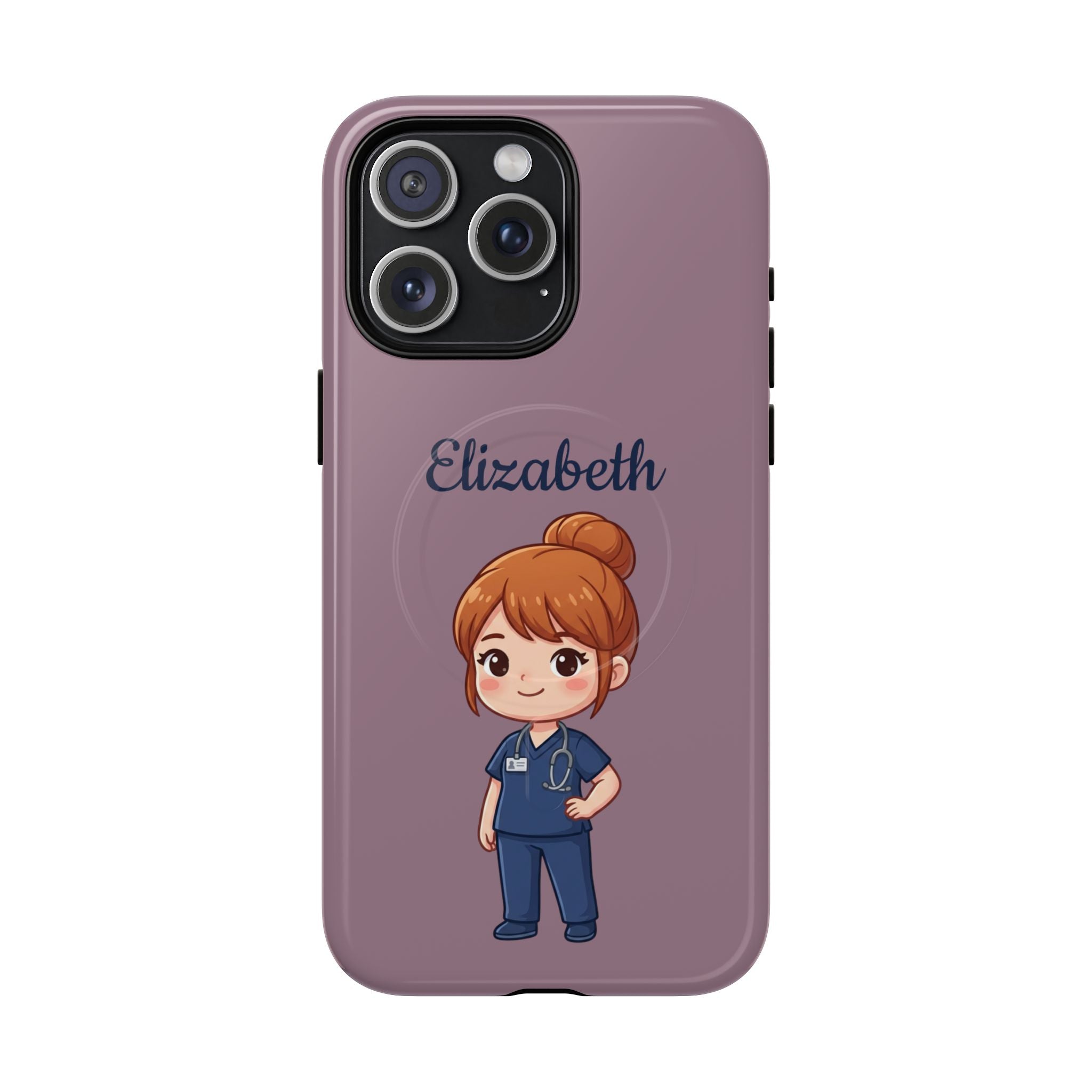 Personalized Nurse Phone Case with Custom Name | MagSafe Compatible iPhone Case