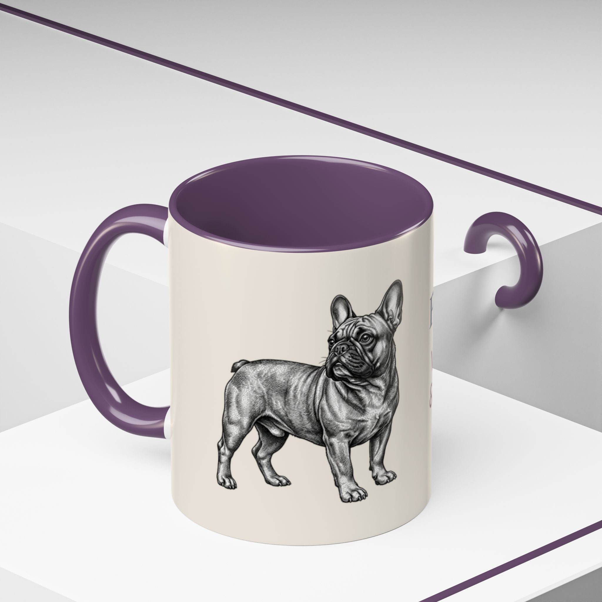 Personalized Frenchie Mug – Custom Name Coffee Mug – French Bulldog Lover Gift
