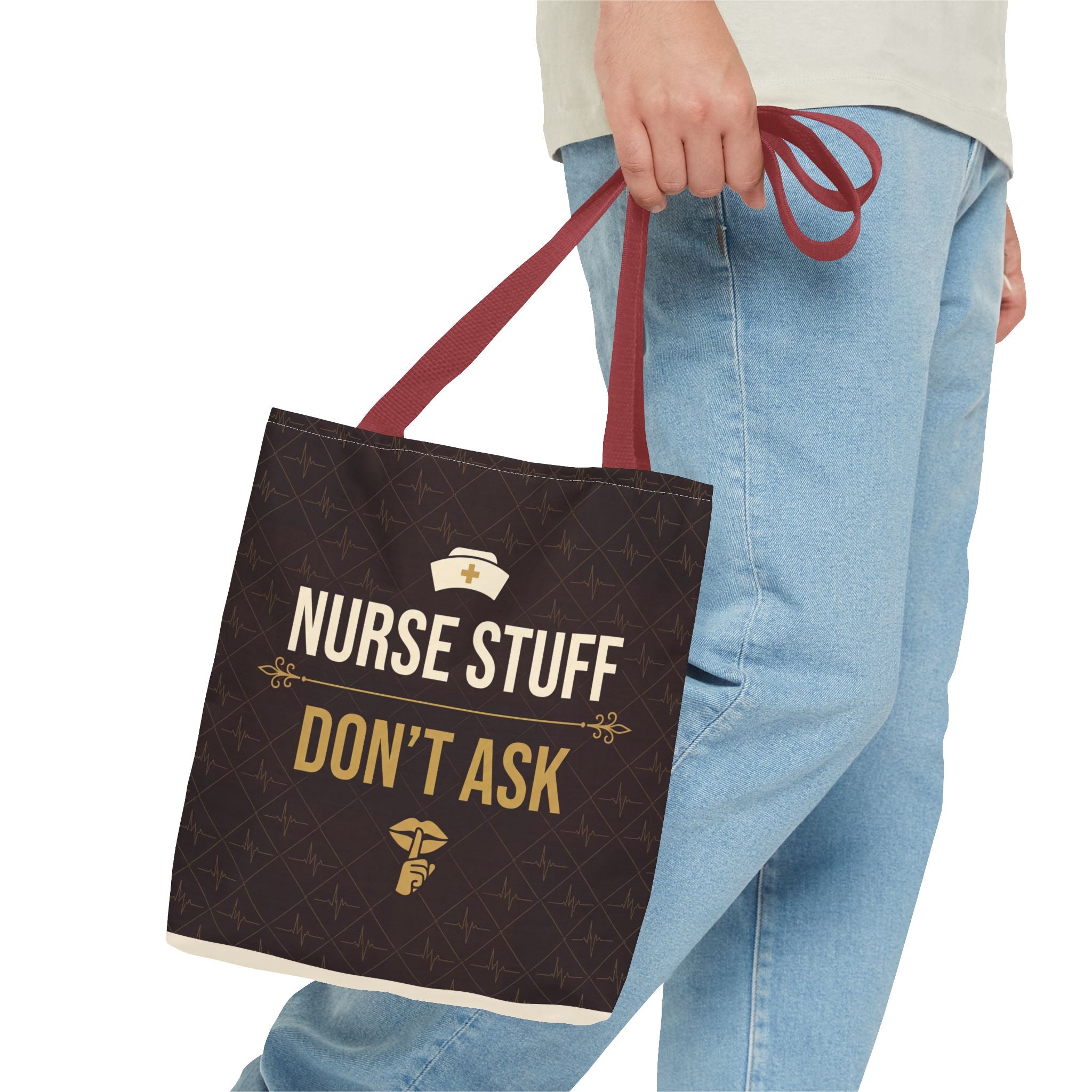 Nurse Stuff Don't Ask Tote | Funny Nurse Gift Tote Bag | Nurse Humour Appreciation Gift | Premium Polyester Carry-All