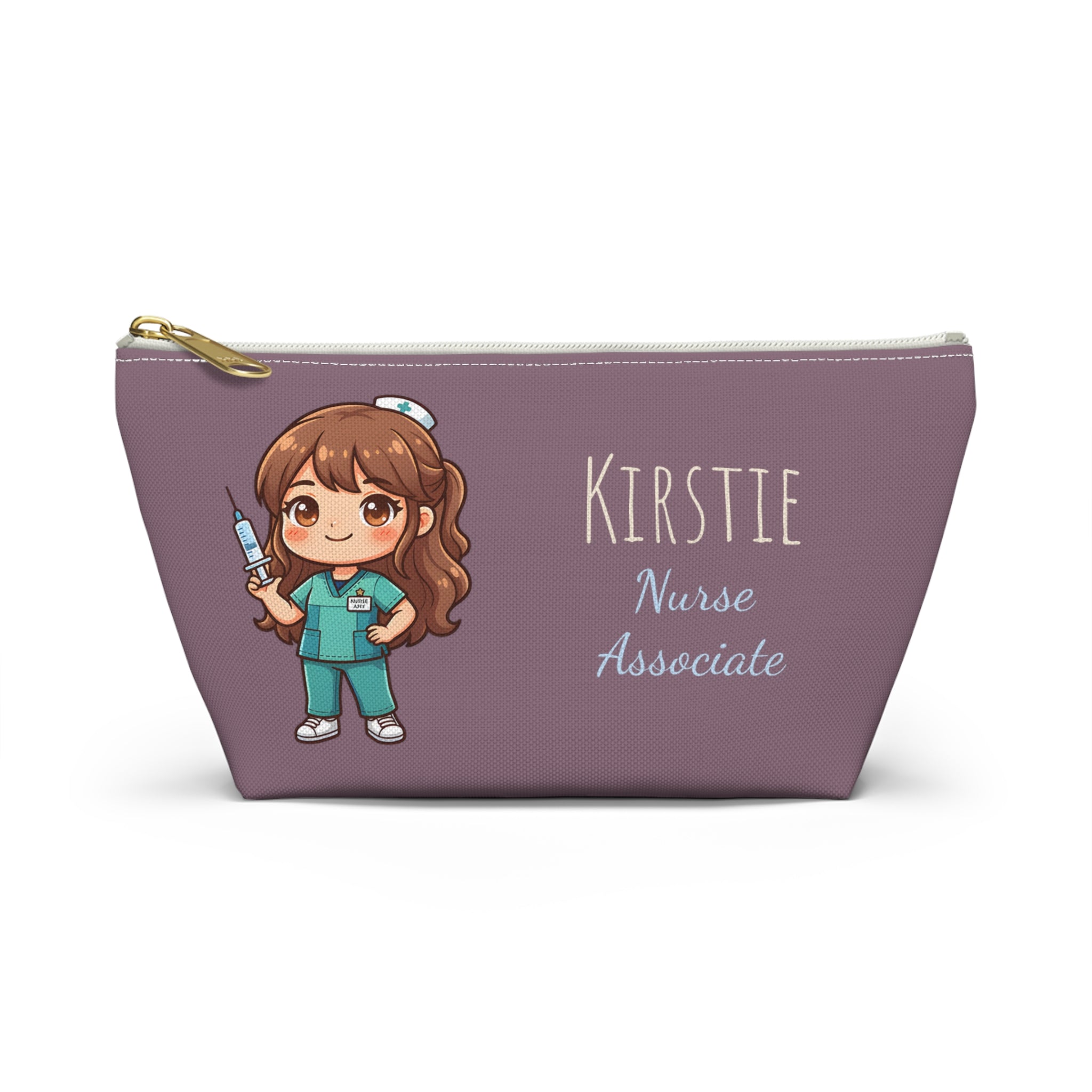 Personalized Nurse Gift Pouch – Custom Name Makeup Bag