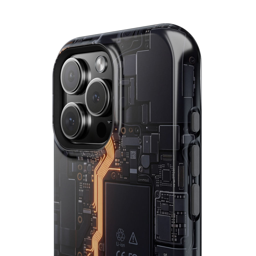 Electrician Circuit Bolt Phone Case — Impact-Resistant Wireless Charging Cover