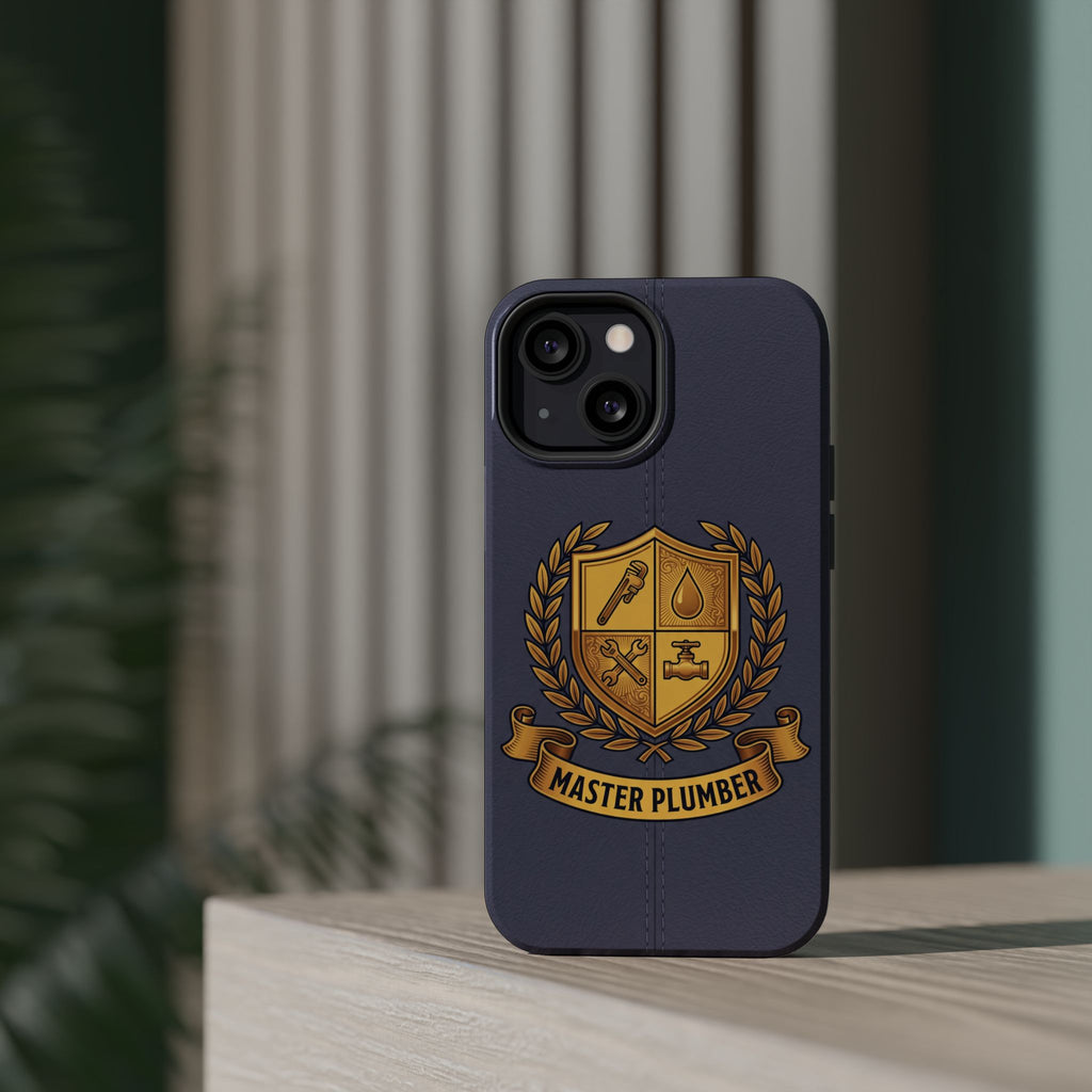 Master Plumber Crest Phone Case — Heraldic Shield Wireless Charging Cover