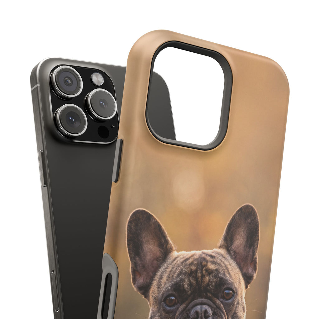 Brindle French Bulldog Phone Case — Impact-Resistant Wireless Charging Cover