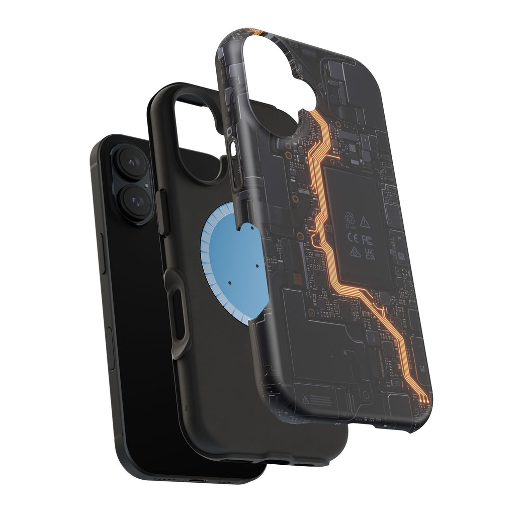 Electrician Circuit Bolt Phone Case — Impact-Resistant Wireless Charging Cover