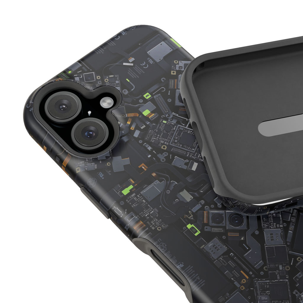 Circuit Core Phone Case — Motherboard Print Wireless Charging Cover