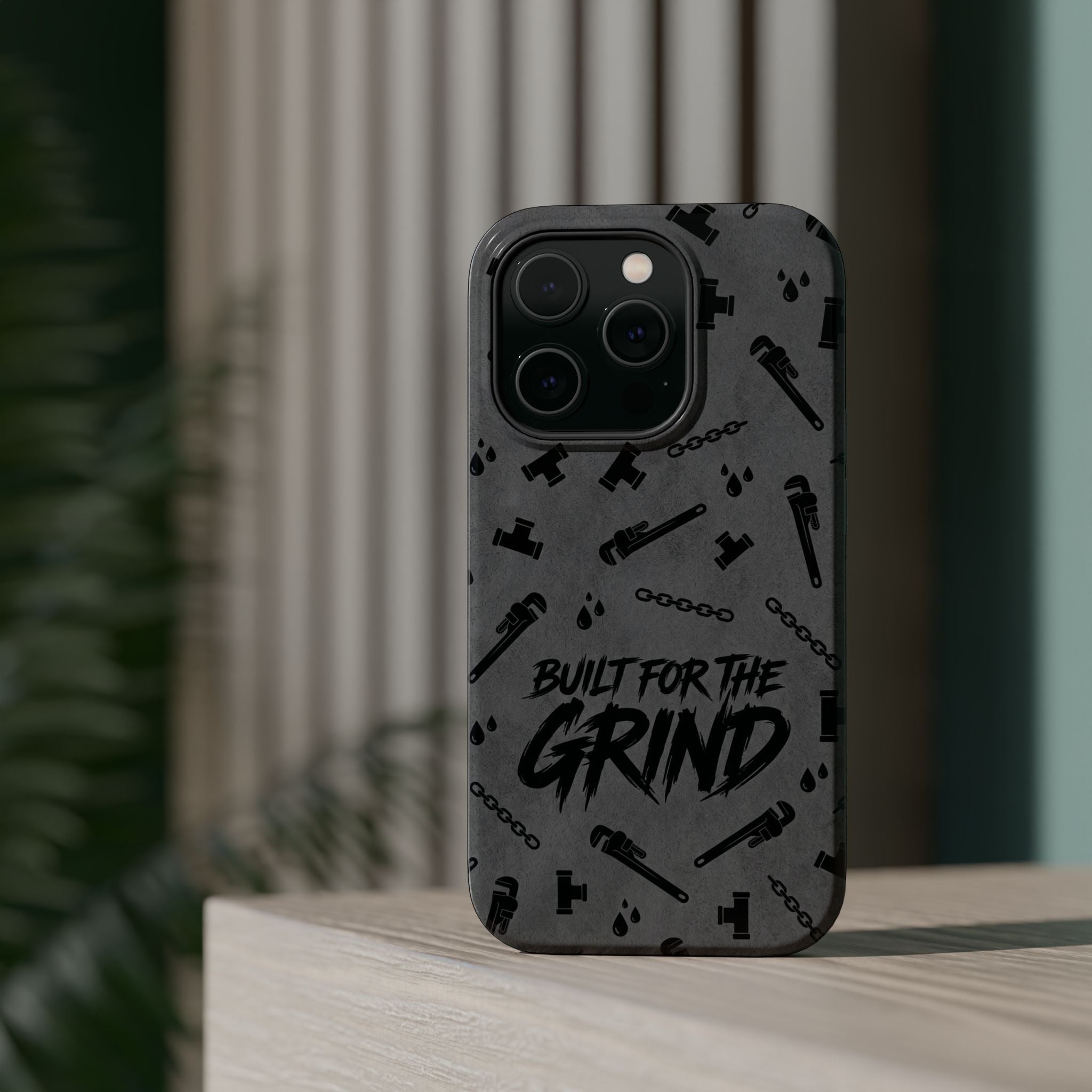 Built for the Grind Phone Case — Plumber Tools Wireless Charging Cover