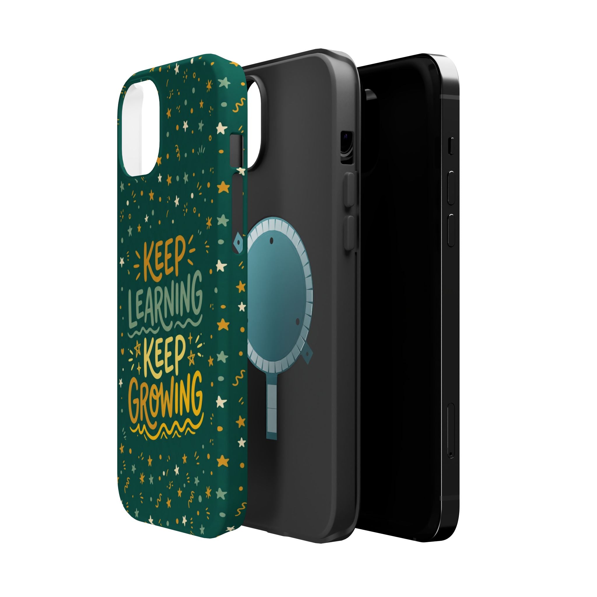 Keep Learning Keep Growing Teacher Phone Case — Wireless Charging Cover