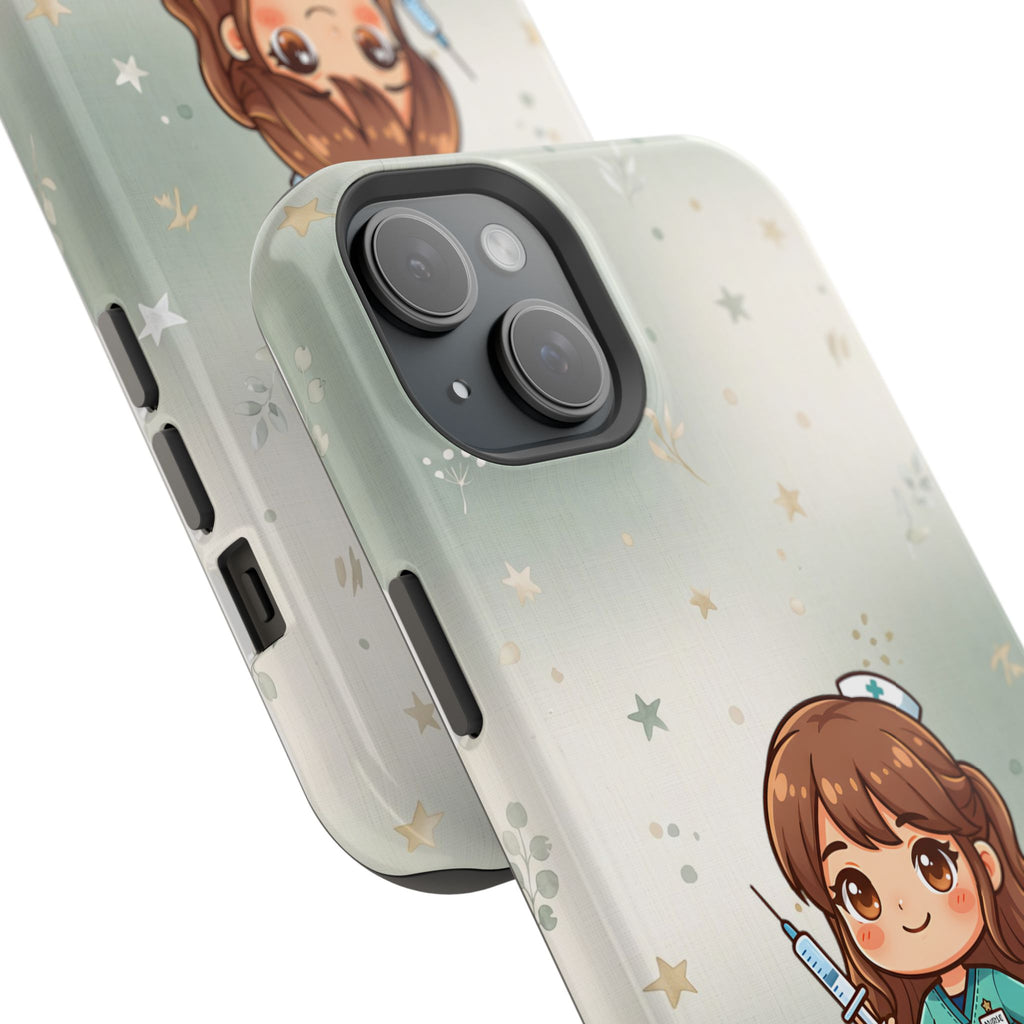 Personalized Nurse with Syringe Phone Case — Wireless Charging Cover