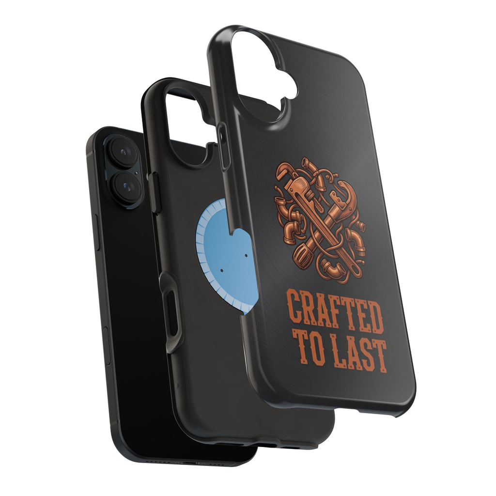 Crafted to Last Phone Case — Crossed Wrenches Wireless Charging Cover
