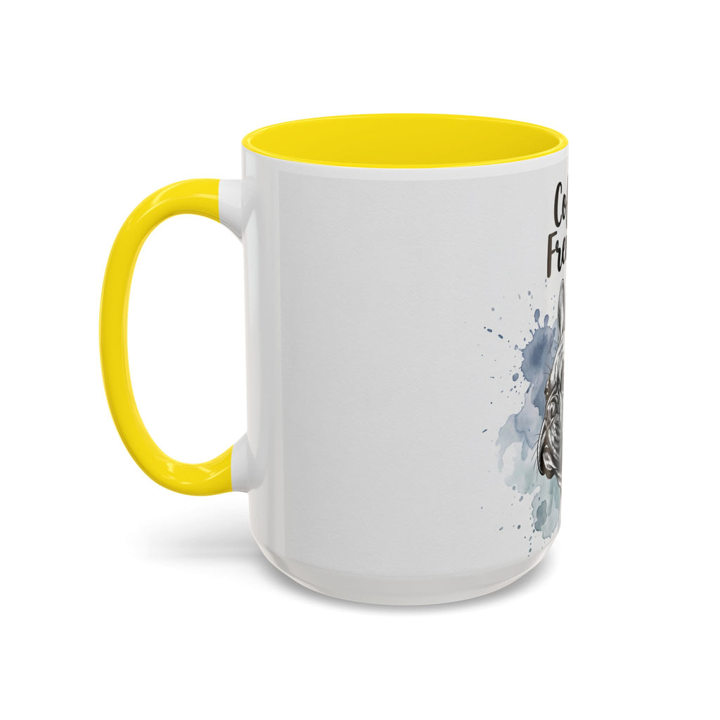 Coffee & Frenchies Mug | French Bulldog Lover Gift | Watercolor Dog Mug
