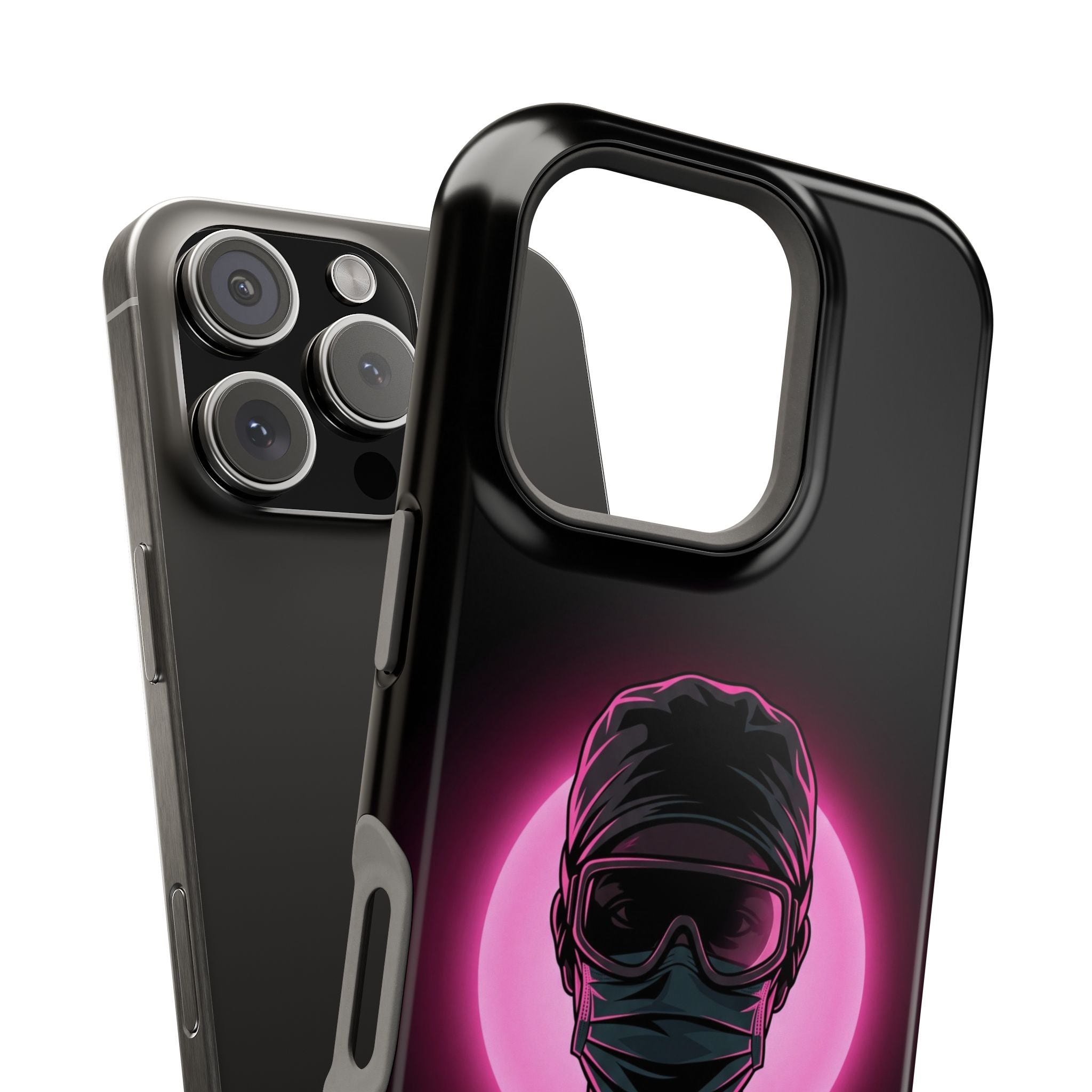 Nurse Portrait Phone Case — Navy Wireless Charging Cover