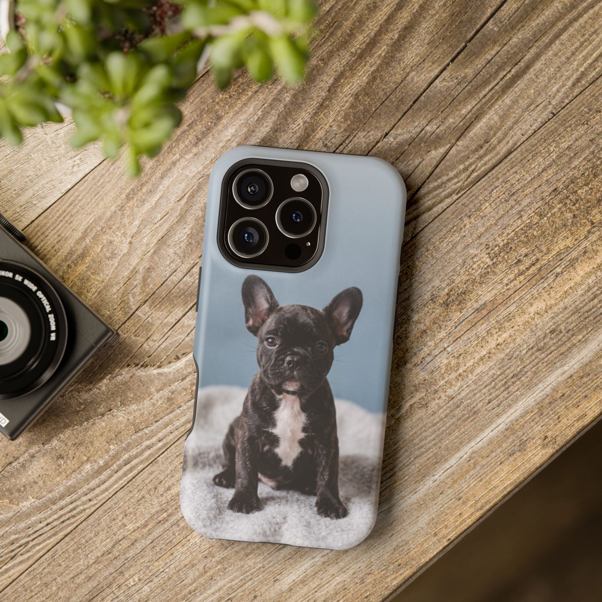 French Bulldog Puppy Phone Case — Impact-Resistant Wireless Charging Cover