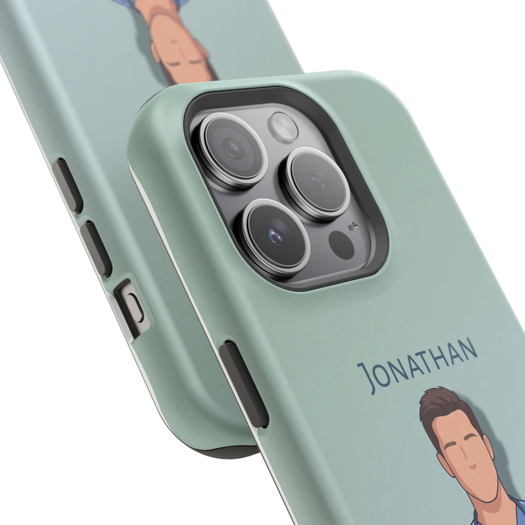 Personalized Nurse Portrait Phone Case — Impact-Resistant Wireless Charging Cover