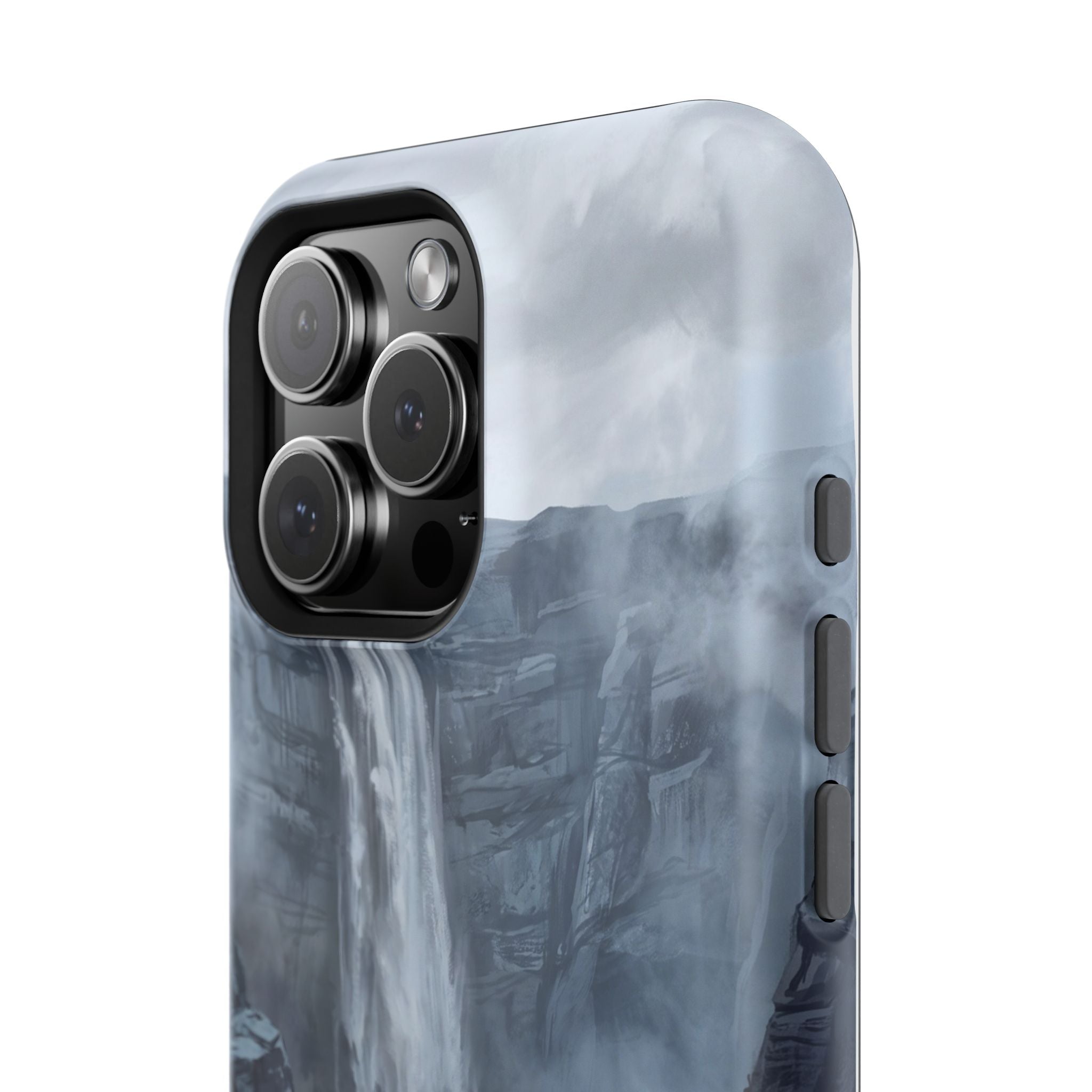 Personalized French Bulldog Misty Waterfall Phone Case — Wireless Charging Cover
