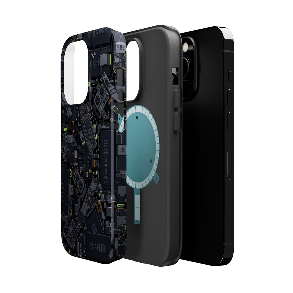 Circuit Core Phone Case — Motherboard Print Wireless Charging Cover