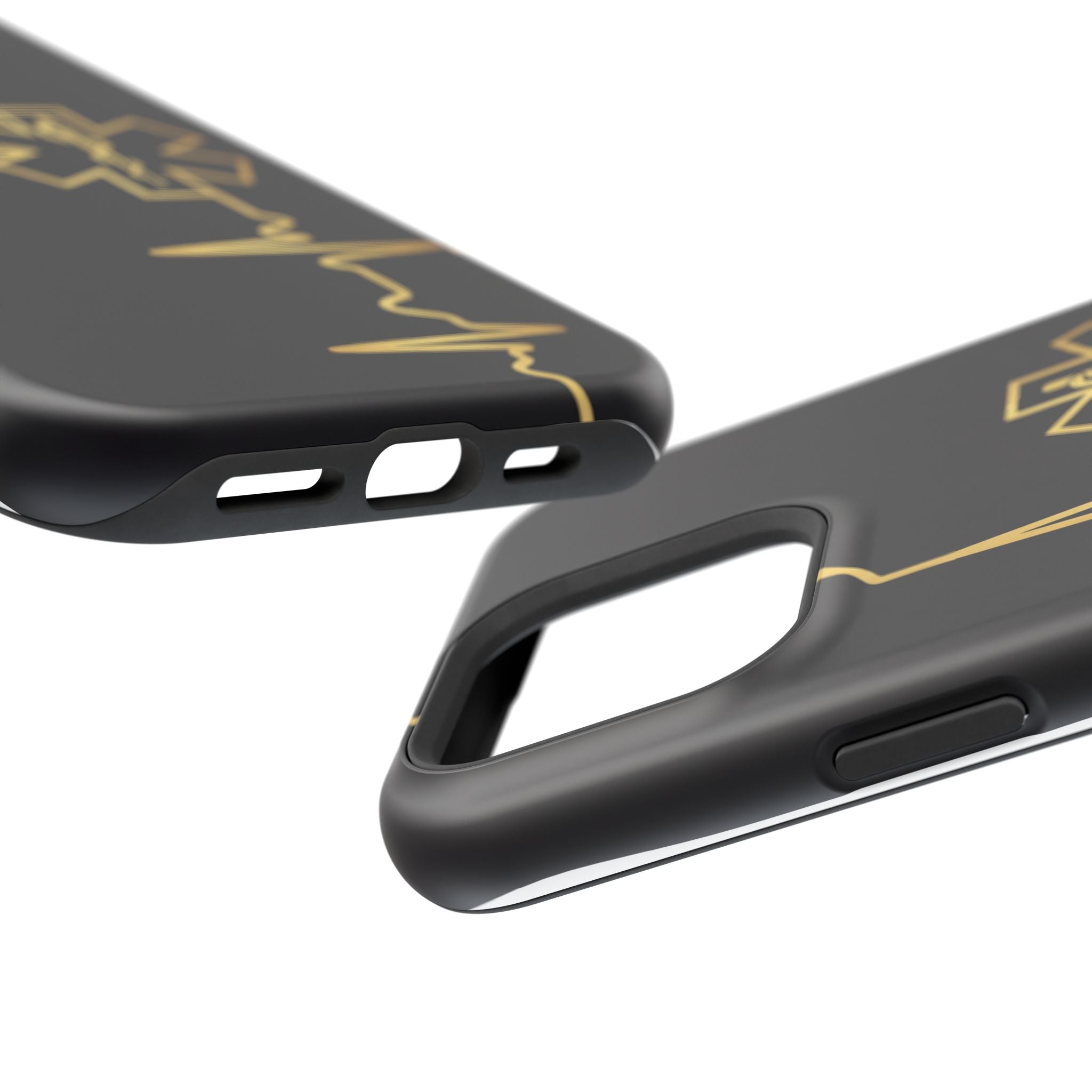 Paramedic/EMT Heartbeat Line Phone Case — Magnetic Wireless Charging Cover