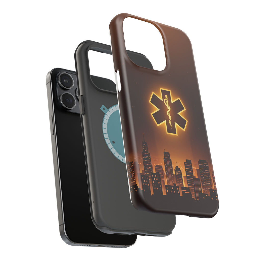 Paramedic/EMT Skyline Phone Case — Magnetic Wireless Charging Cover