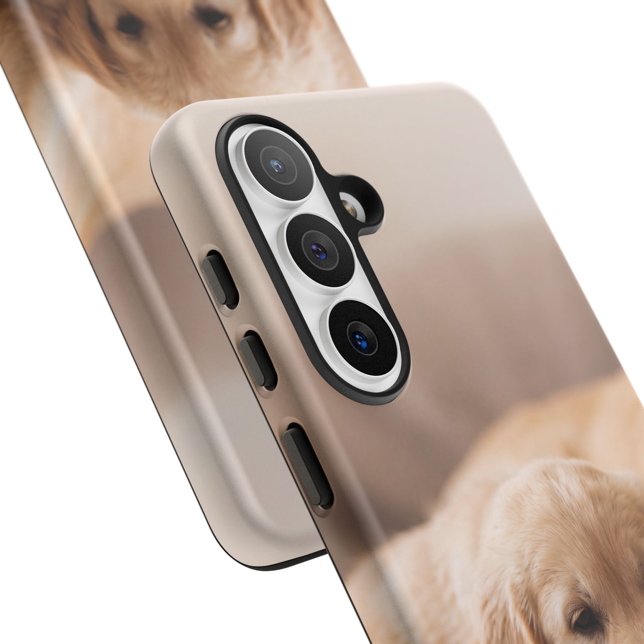 Sleepy Golden Retriever Puppy Phone Case | Cozy Cuddly Puppy Portrait | Samsung & iPhone