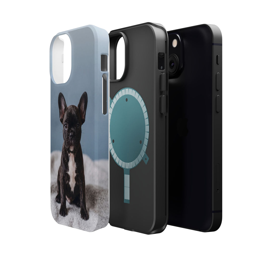 French Bulldog Puppy Phone Case — Impact-Resistant Wireless Charging Cover