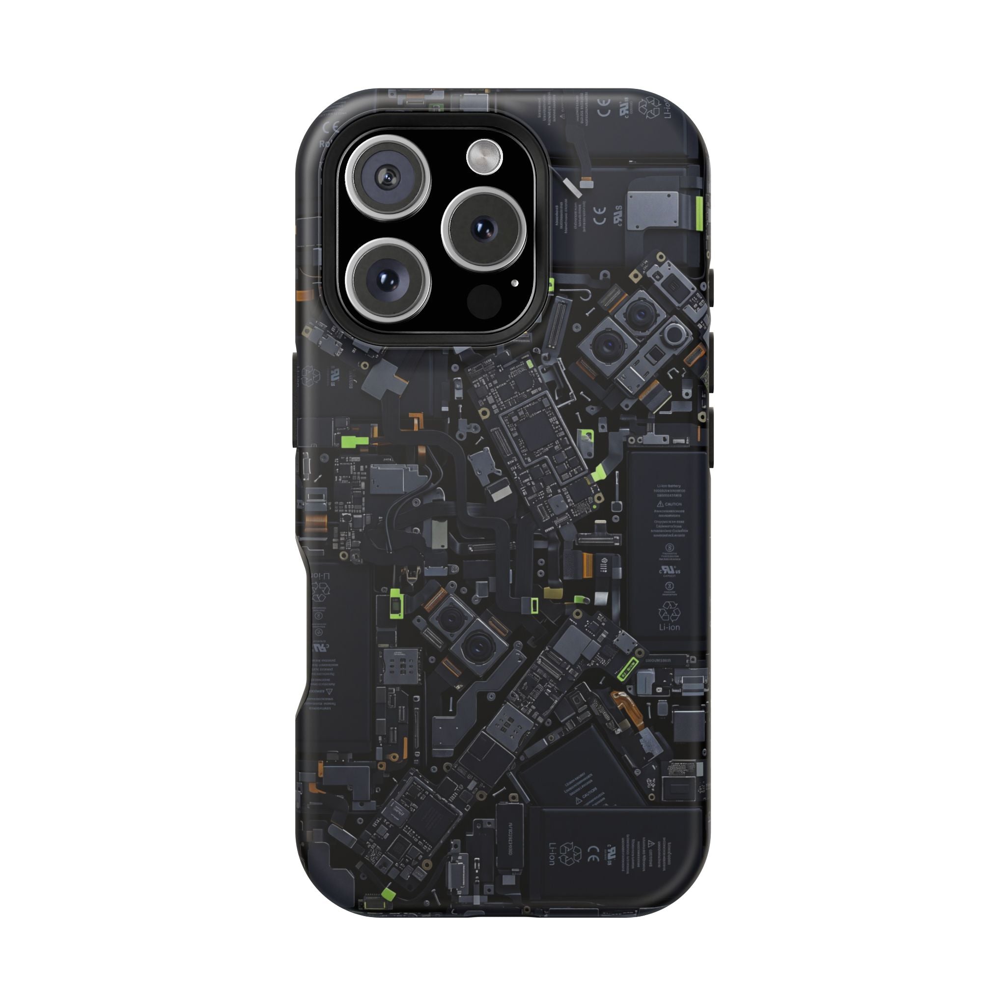 Circuit Core Phone Case — Motherboard Print Wireless Charging Cover