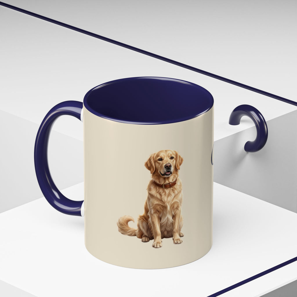 Personalized Golden Retriever Mug | Custom Name & Message Dog Mom Dad Coffee Mug